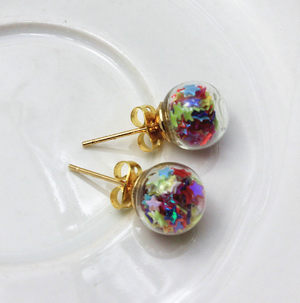 Boucles d'oreilles Verre Perle