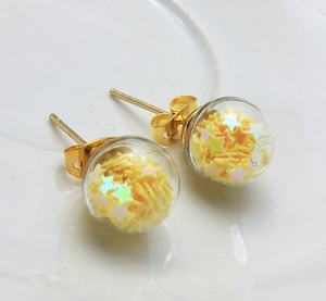 Boucles d'oreilles Verre Perle