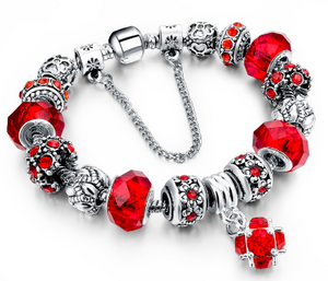 bracelet rouge vif