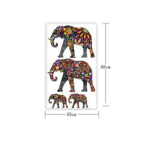 Éléphant Fleur motif  Stickers