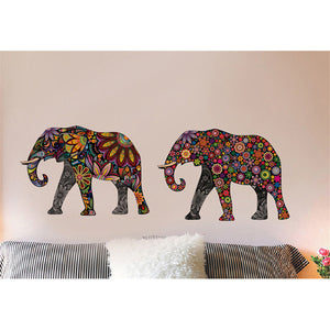 Éléphant Fleur motif  Stickers