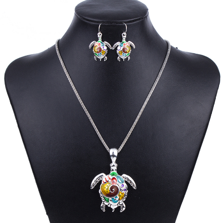 Ensemble Collier et boucles d'Oreilles