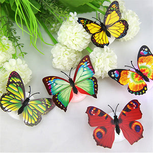 Papillon lumineux coloré à LED