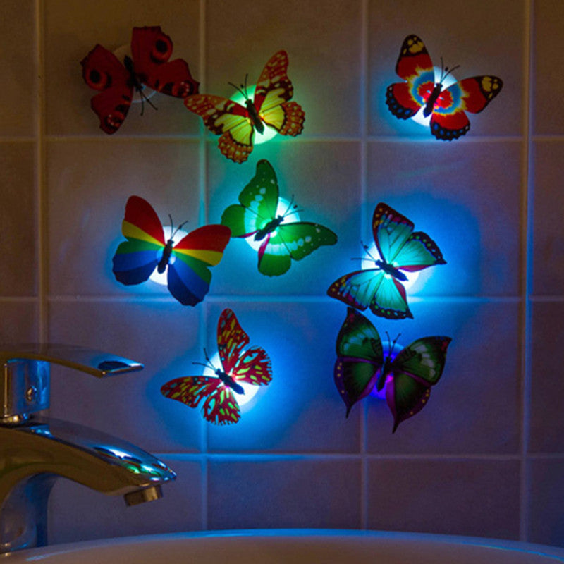 Papillon lumineux coloré à LED